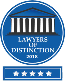 Lawyers of Distinction 2018 - 5 Stars